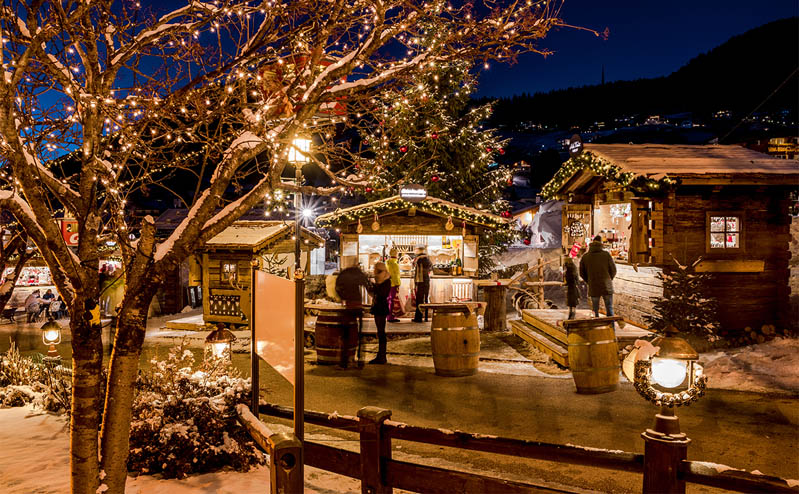 Weihnachtsmarkt in in Wolkenstein in Gröden, Südtirol